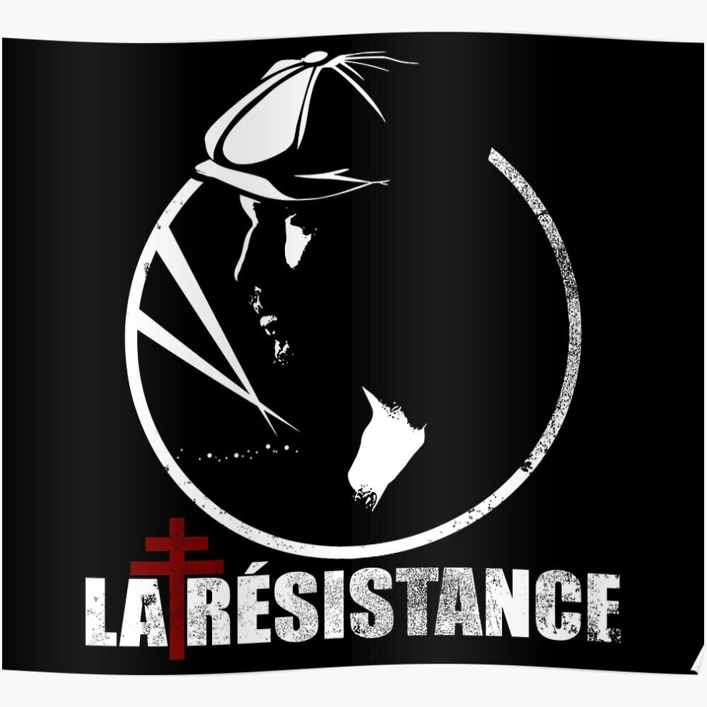 Posters WW2 French Resistance - La Resistance (distressed) 16x20 inch or 20x20 inch Wall Art Soccer Print