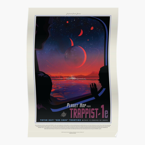 Posters Nasa Space Tourisms Trappist 1 16x20 Inch Or 20x20 Inch Wall