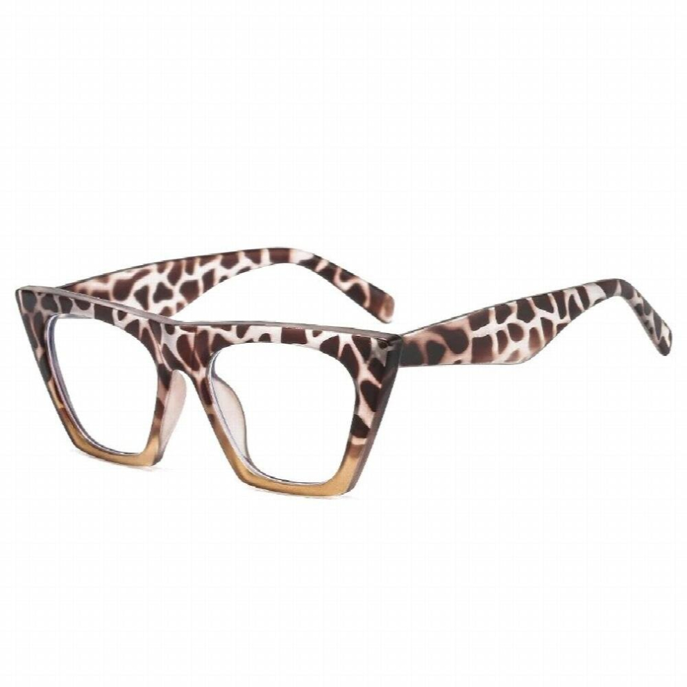 SHAUNA Anti-Blue Light Cat Eye Women Eyeglasses Frames Vintage Spring Hinge Men Optical Frame Computer Glasses
