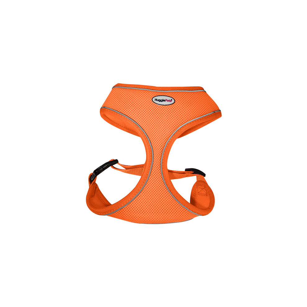 Hugglepets (Medium, ) Air Mesh Dog Harness Orange