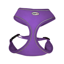 (Large, Purple) HugglePets Air Mesh Dog Harness