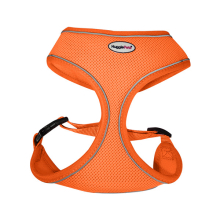(Large, Orange) HugglePets Air Mesh Dog Harness