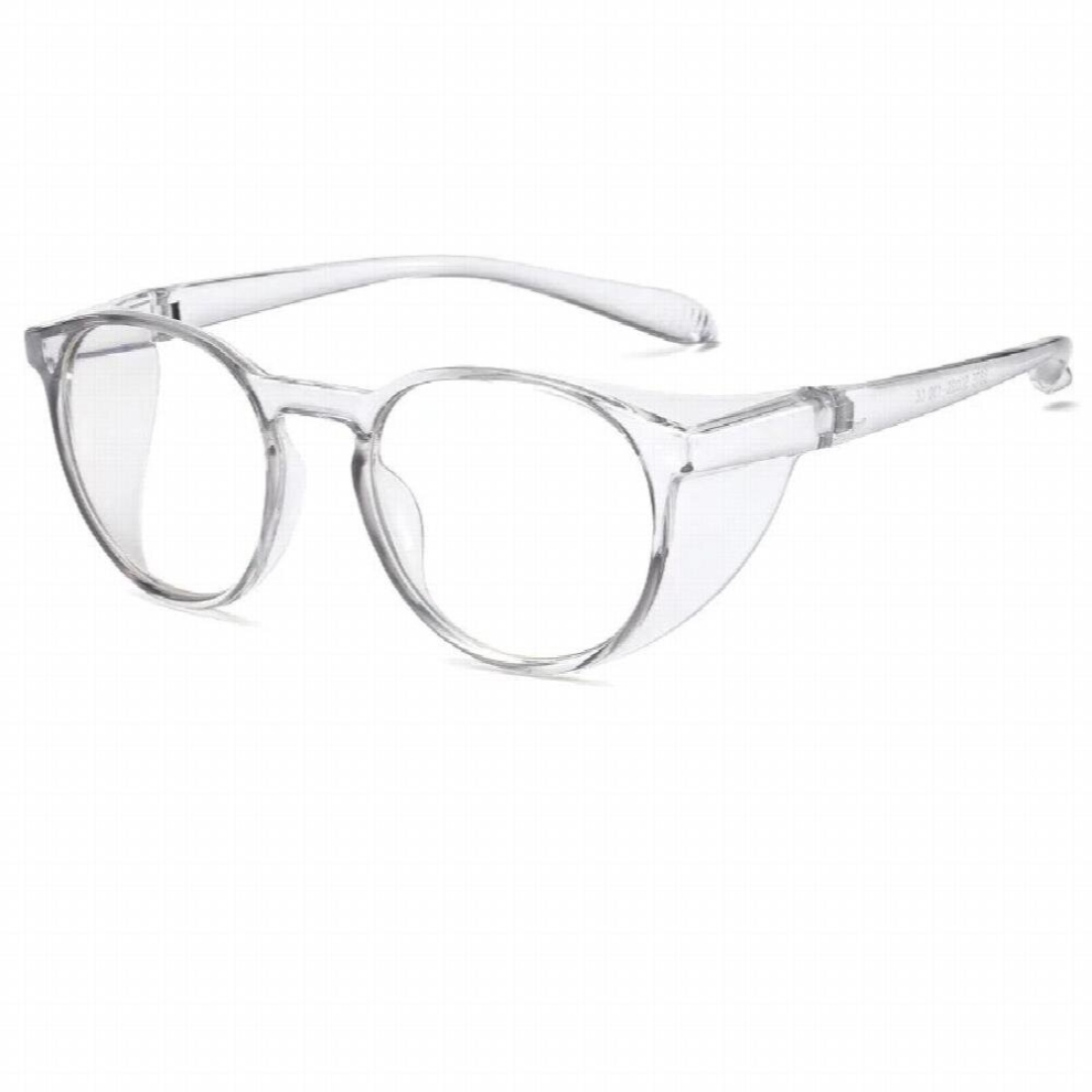 Round Light Blocking Glasses With Side Shield Pc Lens Safty Goggles Anti-Pollen Allergy Anti Dust Fog Windproof Eyewear 885672306946