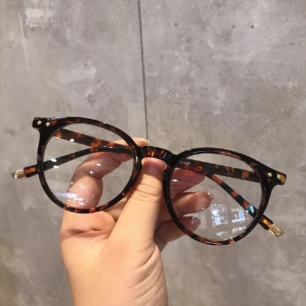 Anti Light Glasses Frame for Women Vintage Light Computer Men Spectacle Round Optical Eyewear High Gafas