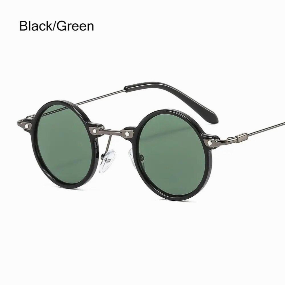 Glasses Clear Lens Gradient Punk Sun Glasses Eyewear Driving Shades Small Round Sunglasses-image-OPC-PCRPQJV-NEW