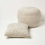 Homescapes (Cream) Sofia Pleated Velvet Cushion 6