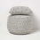 Homescapes (Grey) Grace Pleated Velvet Cushion 7
