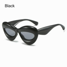 Desinger Ladies Style Punk Sun Glasses Shade Wide Lip Eyewear Sun Glasses Small Cat Eyes Girls Sunglasses