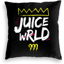 Juice Wrld 999 Funny Cartoon Velvet Pillowcase 3D Printed Throw Sofa Pillowcase Car Cushion Bed Pillow Cover(66 * 66cm(26"x26"))