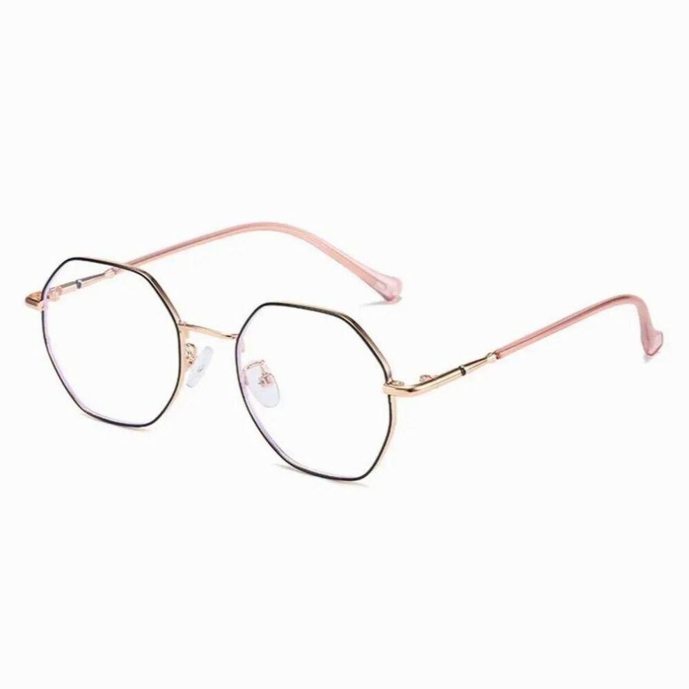 Polygon Anti-Blue Light Glasses Women Men Oversized Optical Frame Eye Protection Ultra Light Eyeglasses Office Computer Goggles 885672307981