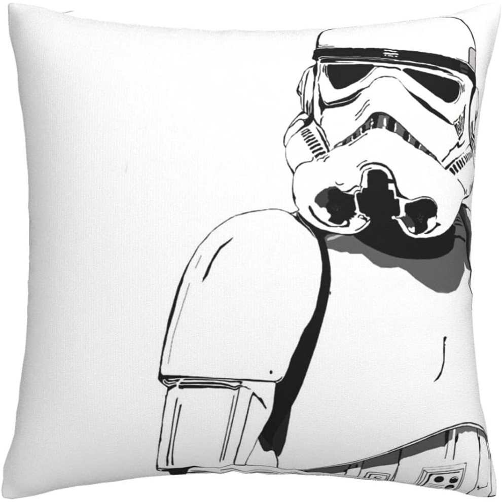 Star Wars Cushion Cover Decorative Square Throw Pillow Cover Sofa Car Pillowcase for Outdoor Home Bed Decor 45cm x 45cm,Set of 1