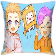 Soft and Comfortable Lanky-Box Cute Pillow Case Cushion Silk Pillowcase Home Throw Pillow Case 18 x 18 Inches