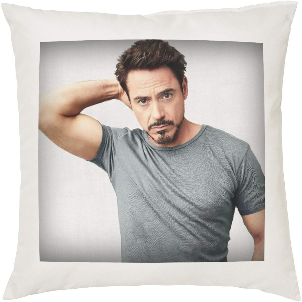 Robert Downey Jr. Cushion Pillow - Pop Art - 100% Polyester - Available with or without filling pad - 40x40cm (Cover and filling pad)-Cover only