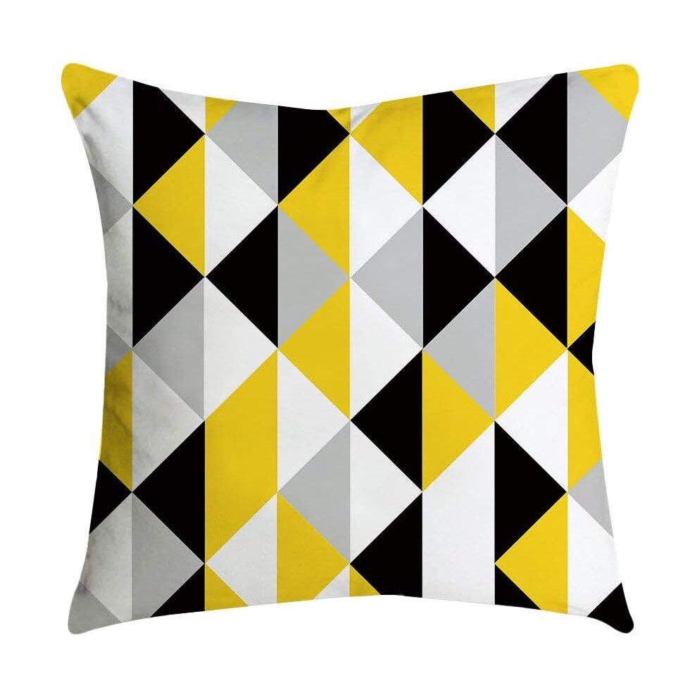 Watopi 1PC Pineapple Leaf Yellow Pillow Case Geometric Combination Graphics Pattern Sofa Car Waist Throw Cushion Cover Home Decors-#11-image-OPC-PCRPYBF-NEW