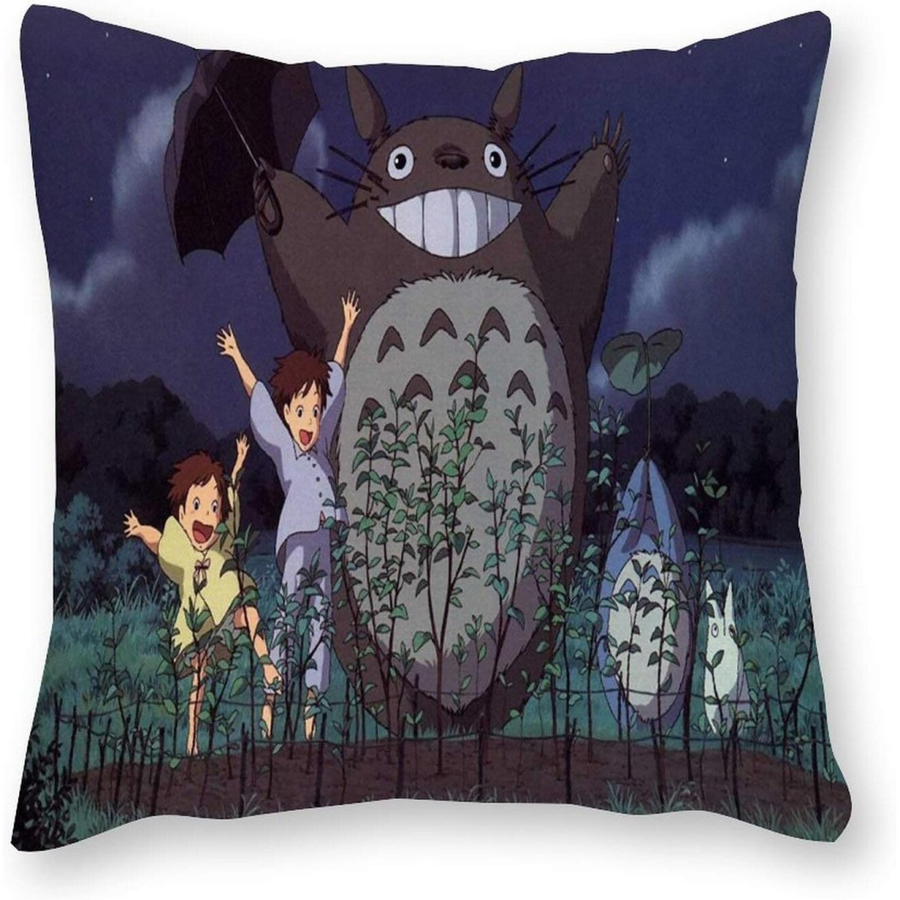 My Neighbor Totoro Cushion Pillow - Pop Art - Canvas Pillowcase Single - Without Filling pad - 40x40cm (Cover only)-image-OPC-PCRPYGP-NEW