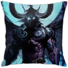 World of Illidan Throw Pillow Covers Decorative Cotton Pilloases for Living Room Sofa Couch Bed Soft Pillow Cases 45CM*45CM