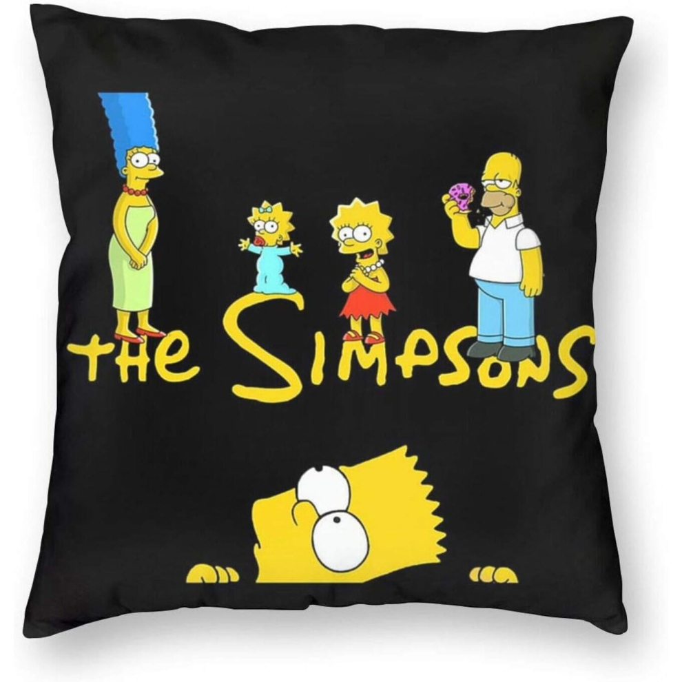 The Simpsons Cushion Cover Throw Sofa Pillowcase Chair Cushion Cartoon Bed Pillow Car Seat Cushion 45cm*45cm Cushion Covers