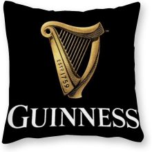 Guinness Cushion Pillow - Pop Art - Canvas Pillowcase Single - Without Filling pad - 40x40cm (Cover only)