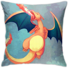 Charizard Throw Pillow Covers Decorative Cotton Pilloases for Living Room Sofa Couch Bed Soft Pillow Cases 45CM*45CM