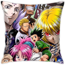 Hunter X Hunter Anime Luxury Breathable Cushion Cover, 18x18 Inch Home Living Room Sofa Car Seat Decoration Pillowcase
