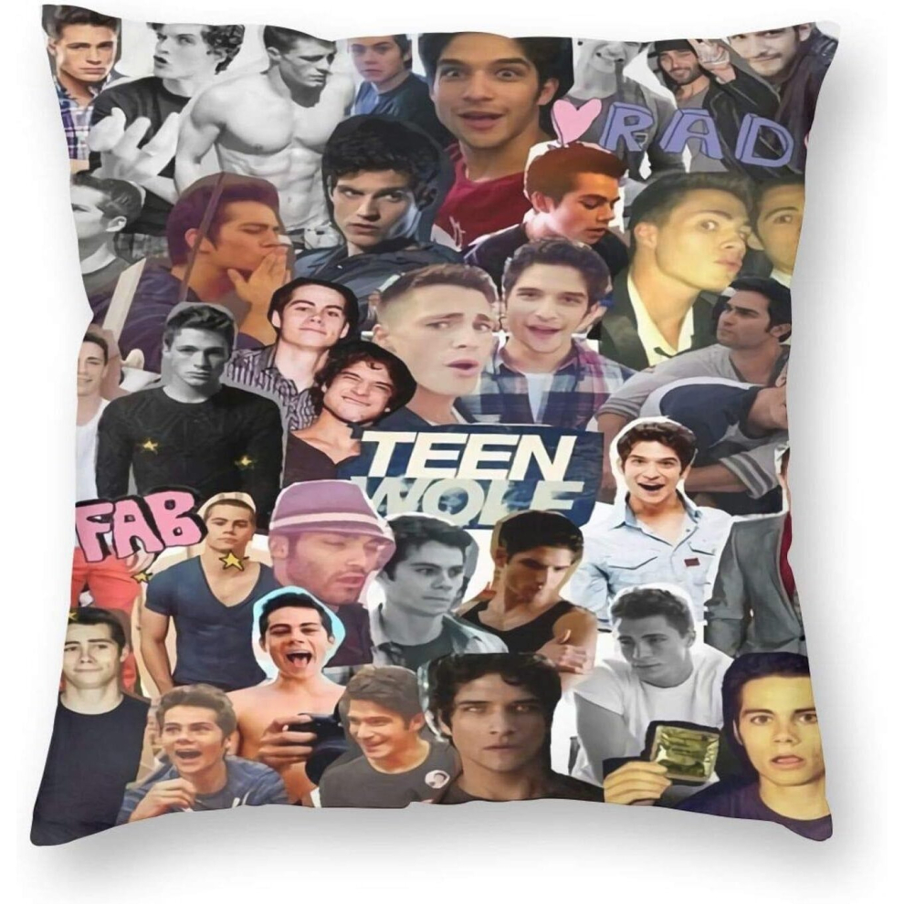 Teen-Wolf Soft Square Pillow Case Pillow Cushion Cover for Home Decoration Cushion Bed Couch Sofa Car 18"X18"