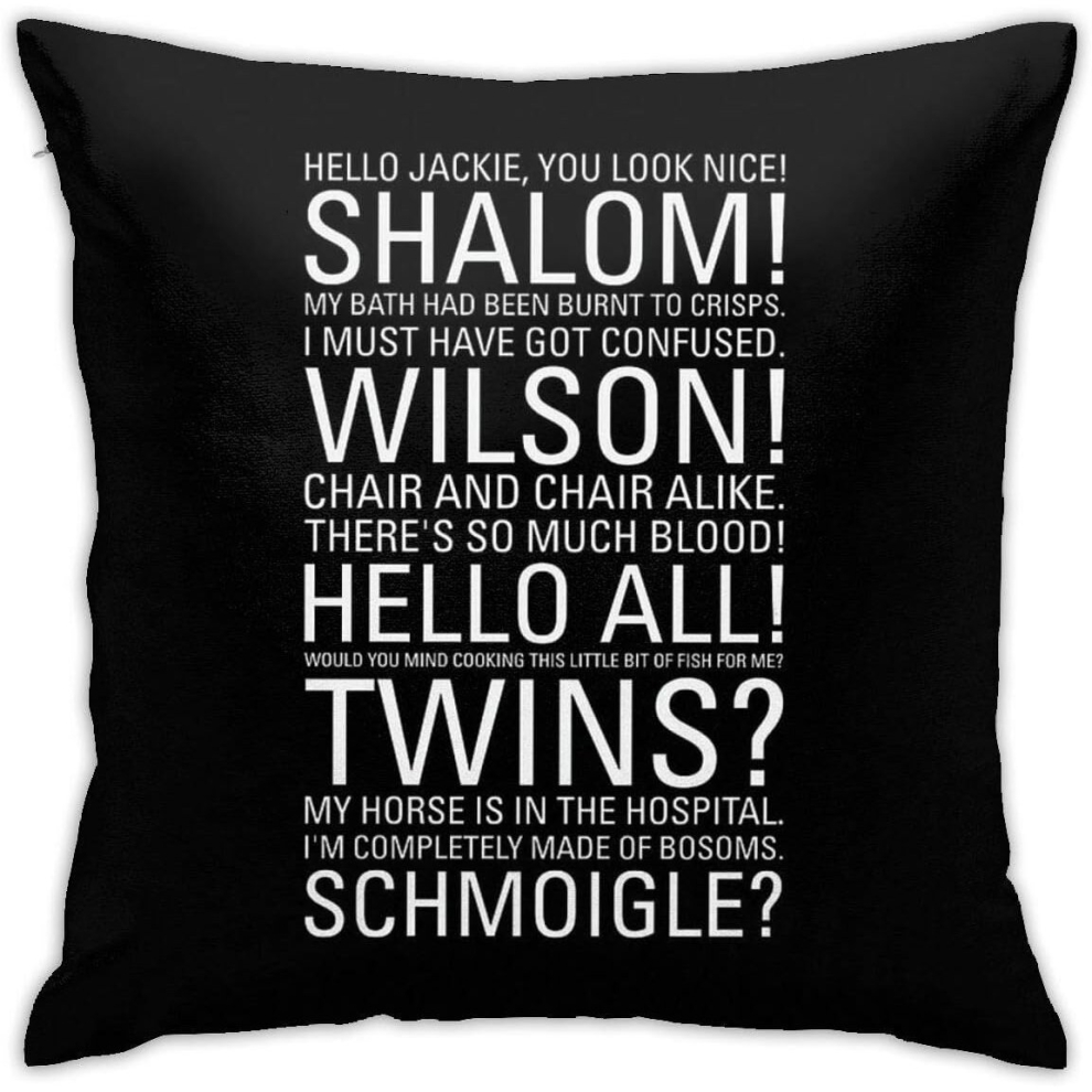 Jim Quotes Friday Night Dinner Home Decorative Throw Pillow Cases For Sofa Couch Cushion Covers 45CM*45CM