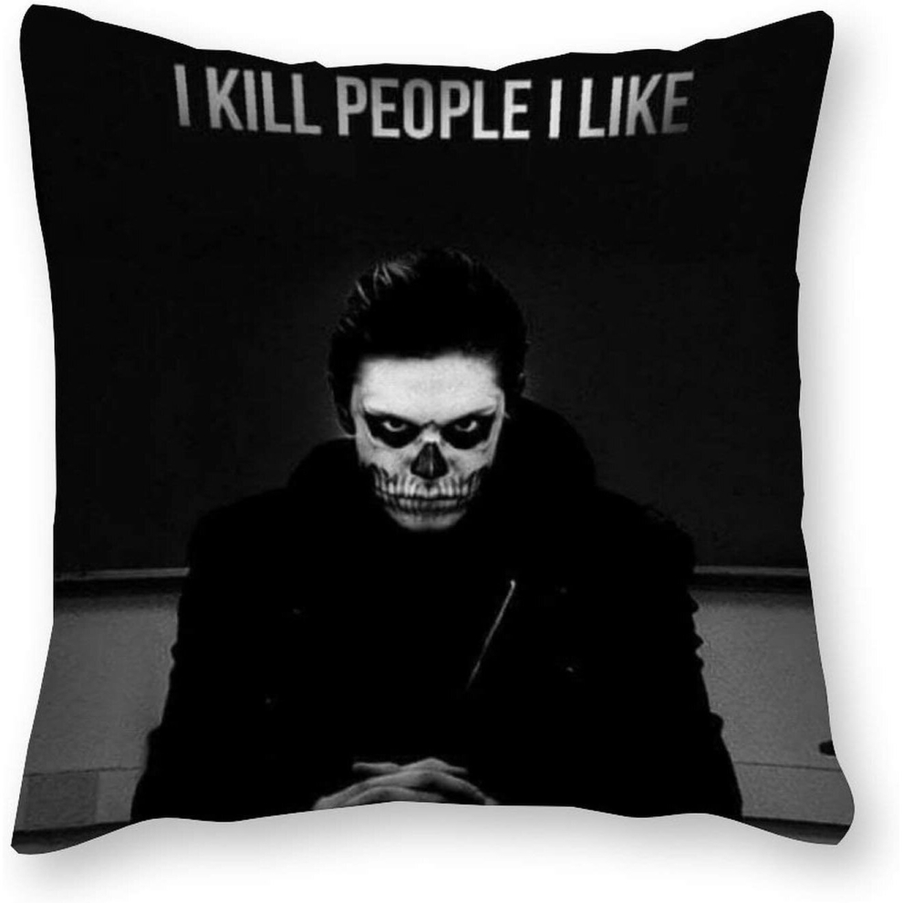 Tate Langdon Cushion Pillow - Pop Art - Canvas Pillowcase Single - Without Filling pad - 40x40cm (Cover only)-image-OPC-PCRQ8ZG-NEW