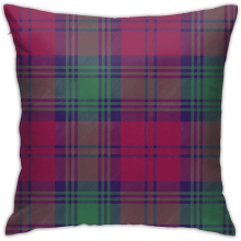 Lindsay Tartan Fabric Texture Decorative Throw Pillow Covers 45CM*45CM Pillow Covers for Car Couch Sofa Bed Soft Pi