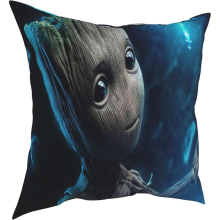 Comfortable Pillowcase Ba_By Poster Gro_Ot Pillow Cases Pack of 1,Soft Decorative Square Throw Pillow Covers Set Cushion Case