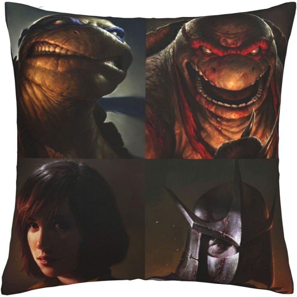 Tmnt Soft Cushion Covers 45 X 45 Cm Square Throw Pillowcases Comfy Decorative Throw Pillow Cases Luxury Pillow Cover-image-OPC-PCRQBQJ-NEW