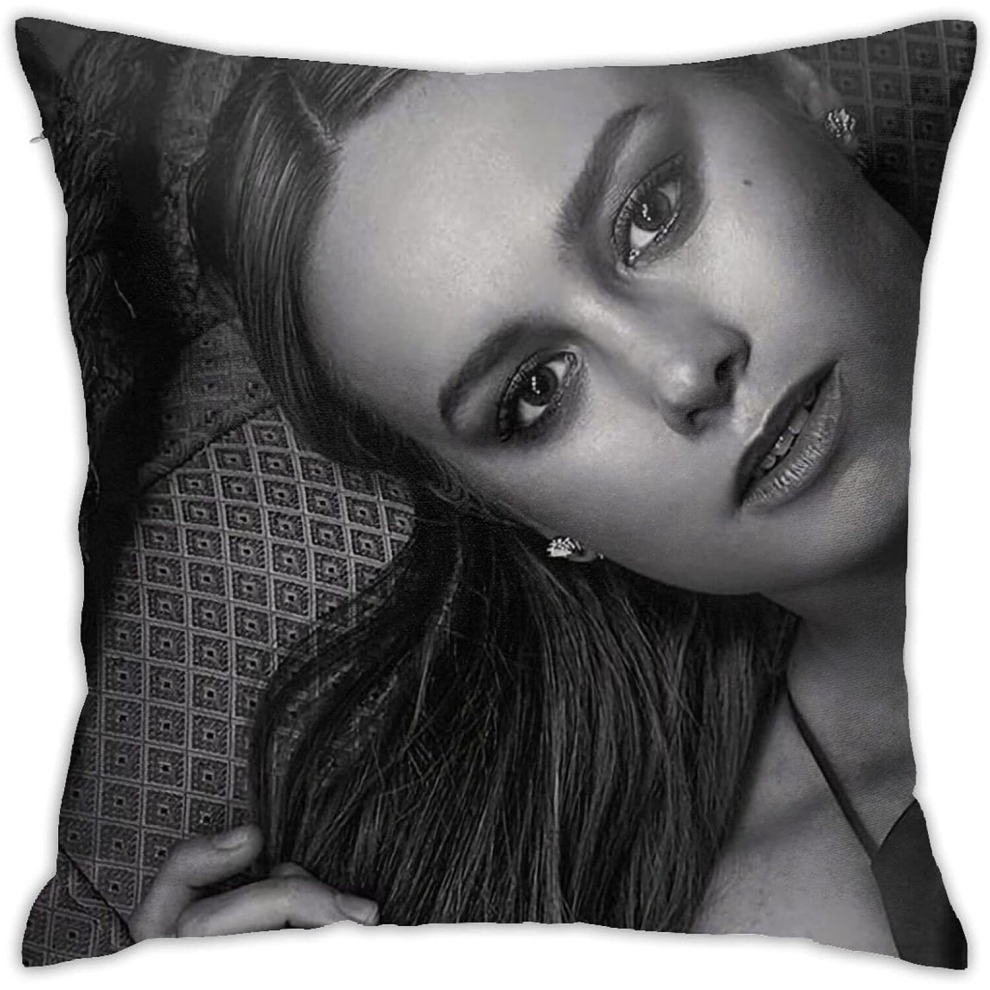 Brie Larson Pillow Covers Pillow Cases Soft Cushion Cover Decorative Throw Pillow Sofa Car Square Pillowcase for Home Bed Decor(18x18in)-image-OPC-PCRQBPC-NEW