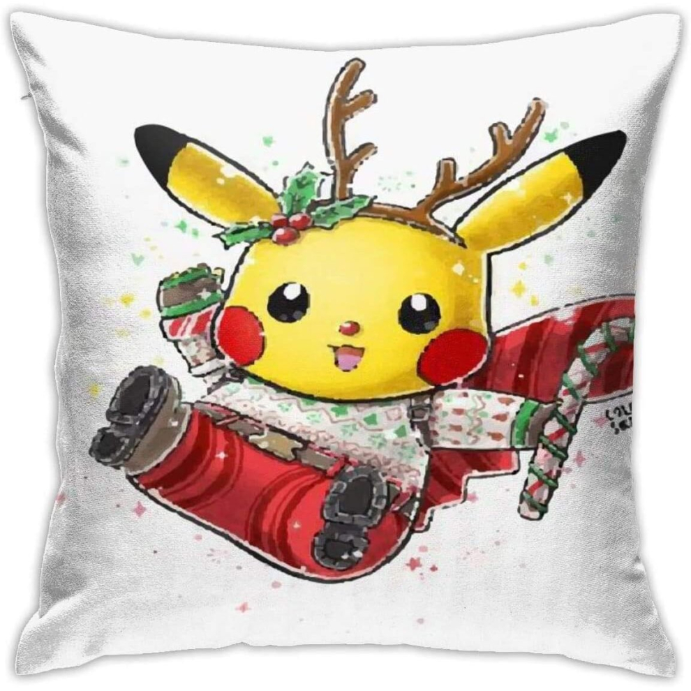 Soft Decorative Throw Pillow Cases Christmas Elk Square Pillowcase Comfy Cushion Cover Luxury Pillow Cover-image-OPC-PCRQCXY-NEW