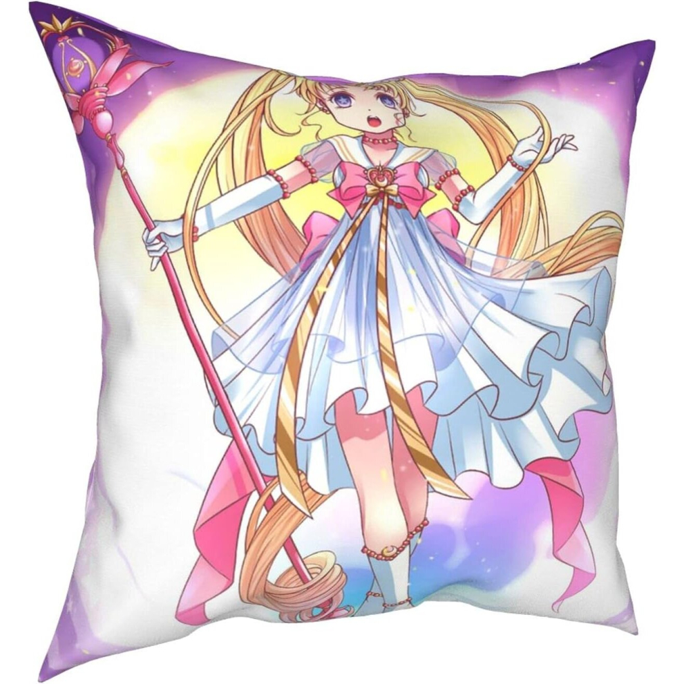 Comfortable Pillowcase Sai_Lor Mo_On Pillow Cases Pack of 1,Soft Decorative Square Throw Pillow Covers Set Cushion Case 18 x 18 Inch-image-OPC-PCRQCZQ-NEW