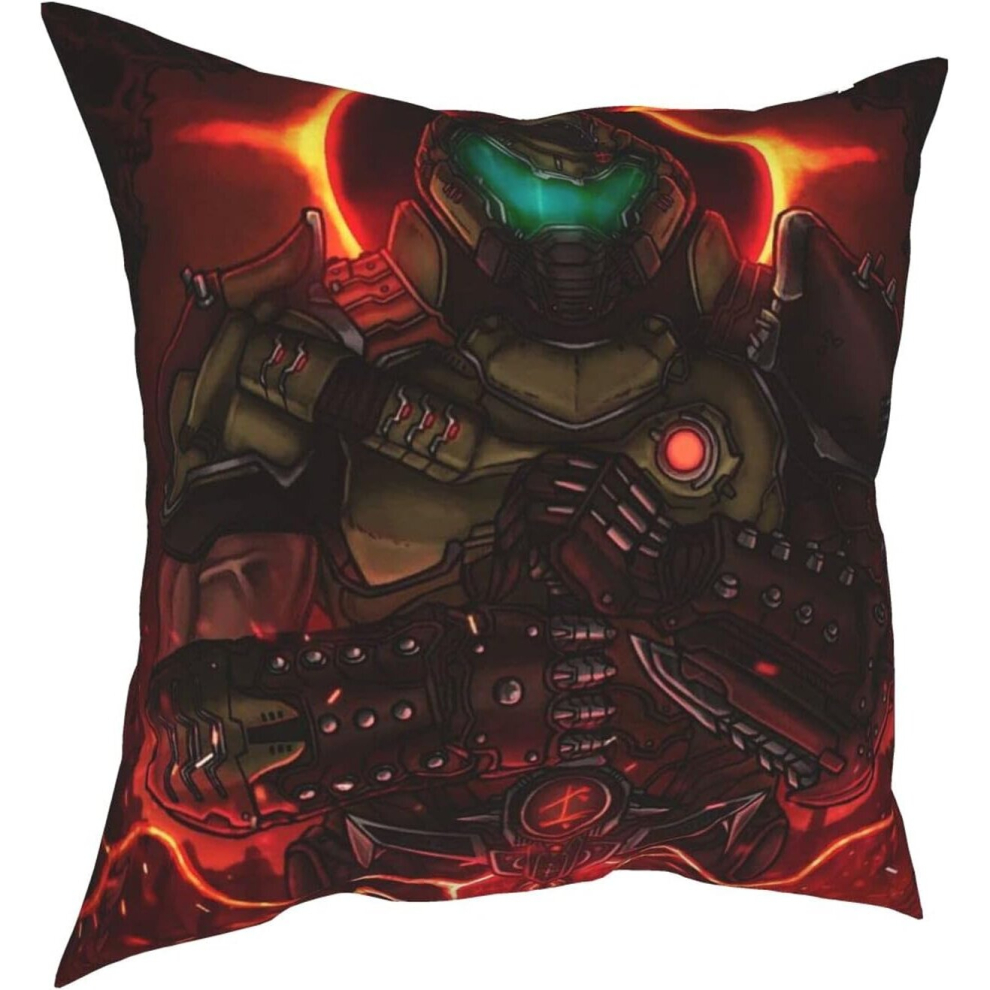 Comfortable Pillowcase Do_Om Poster Eter_Nal Pillow Cases Pack of 1,Soft Decorative Square Throw Pillow Covers Set Cushion Case-image-OPC-PCRQFKC-NEW