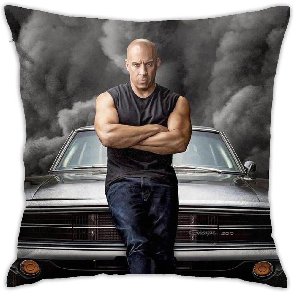 Vin Diesel Pillow Covers Double Sided Printing Throw Pillow Cases Soft Cushion Covers Dorm Decor for Living Room Bedroom Pillowcase