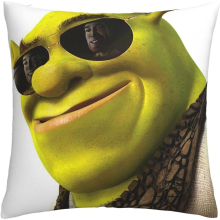 Soft and Comfortable Shrek Cushion Covercase Square Hull House Sofa Cover 45 x 45 cm