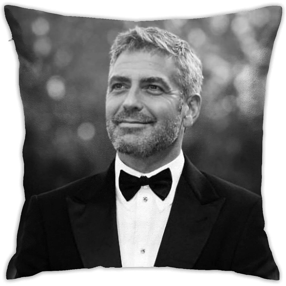 George Clooney Pillow Covers Pillow Cases Indoor Outdoor (18x18 Inch)