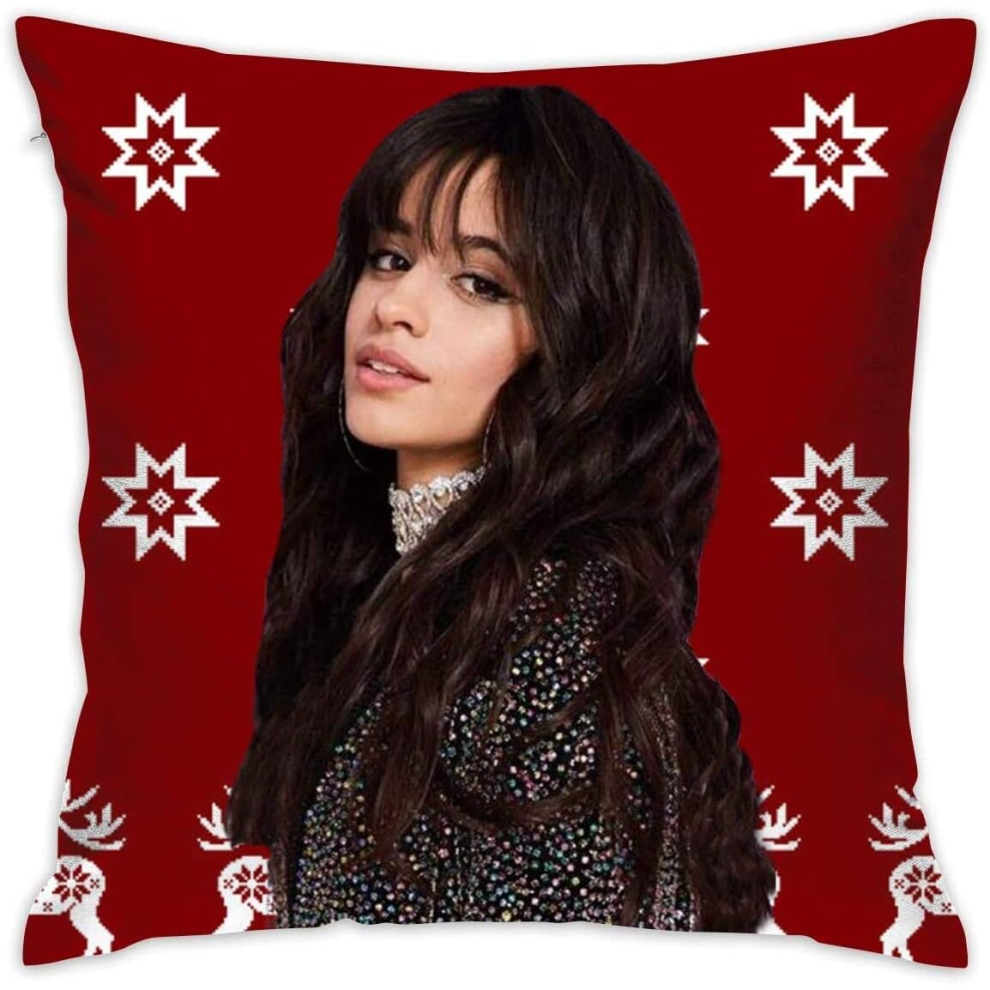 Camila Cabello Fashionable Music Band Sofa Decorative Square Throw Pillow Case,Polyester Cushion Cover Soft Pillowcase Luxury Pillow Cover Decor.