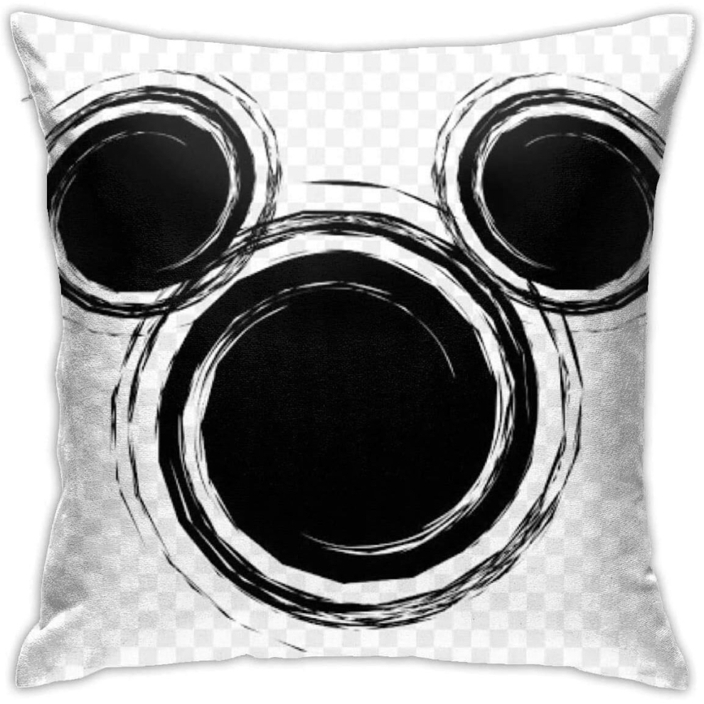 Throw Pillow Covers Mickey Mouse Pillowcase Cushion Case for Sofa Bed Chair Home Decor.(18x18 Inch)-image-OPC-PCRQK6X-NEW
