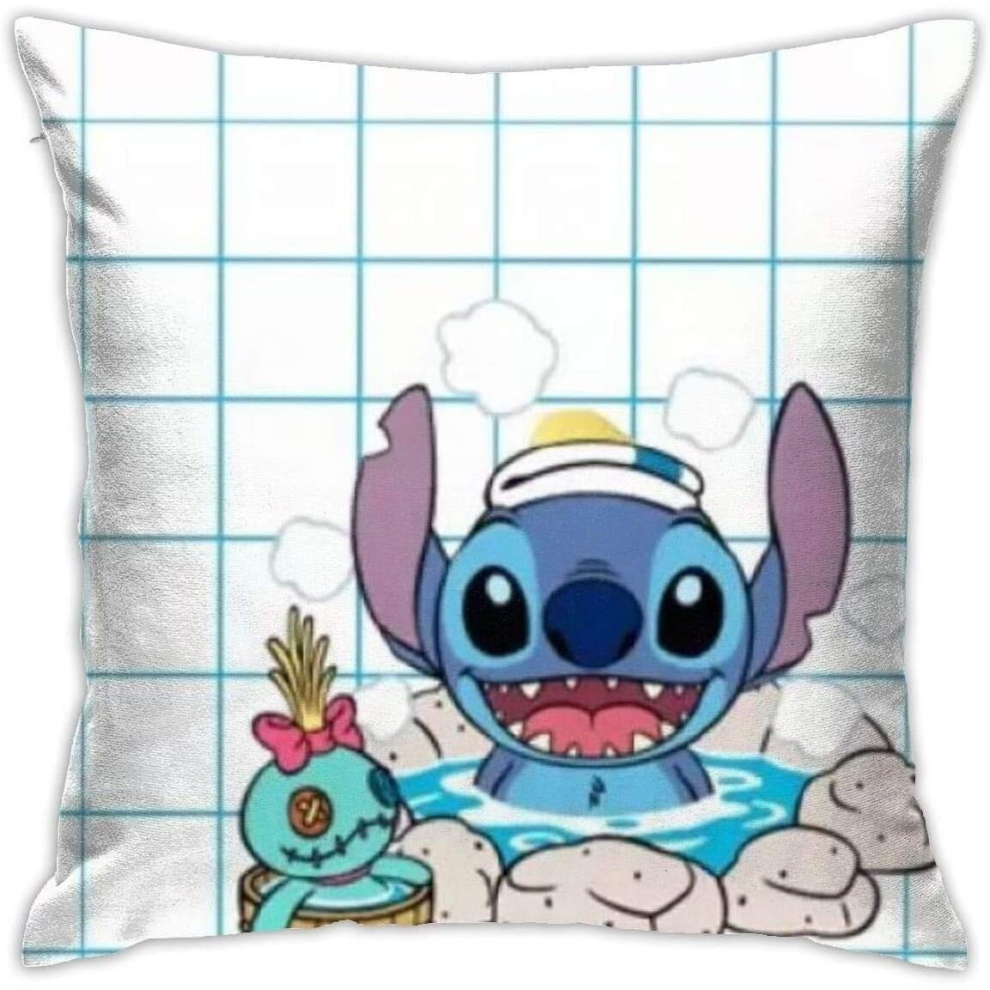 Throw Pillow Covers Stitch Pillowcase Cushion Case for Sofa Bed Chair Home Decor.(18x18 Inch)-image-OPC-PCRQM28-NEW