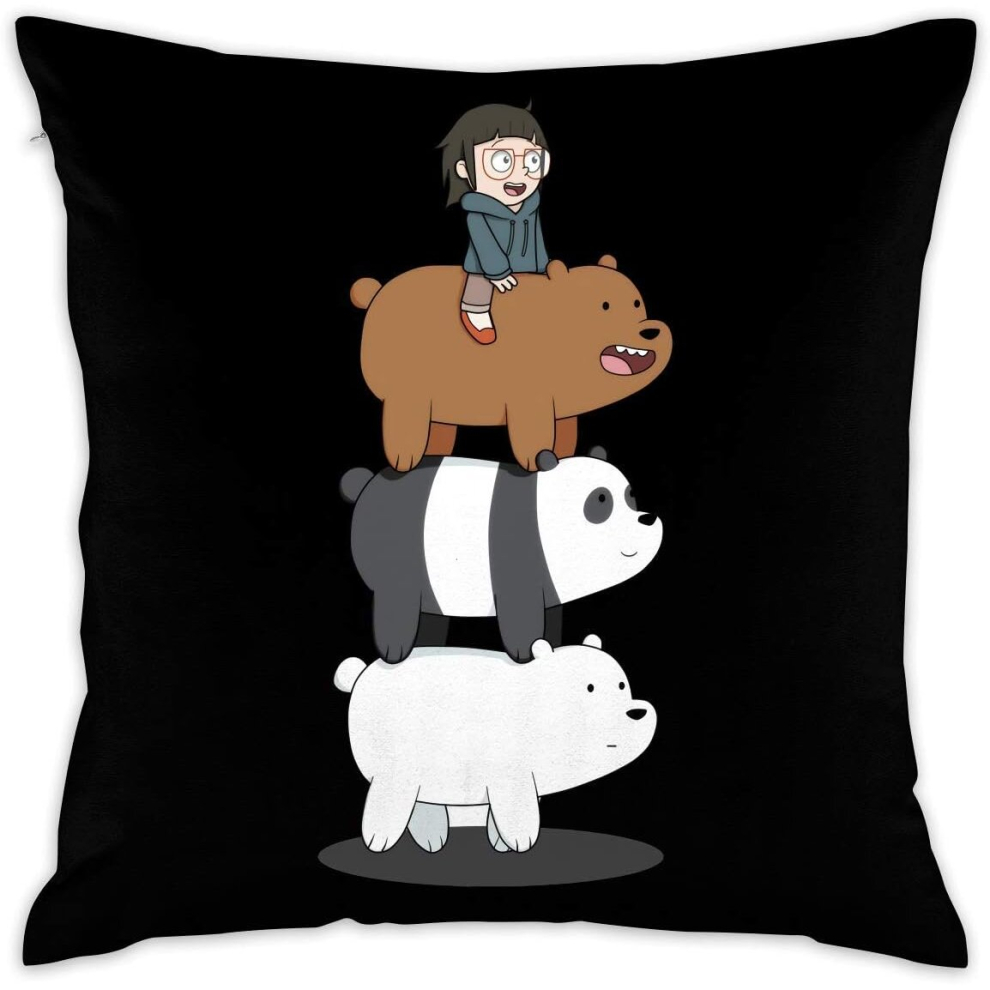 We Bare Bears Decorative Reading Pillow Covers Case Pillowcases (55cmx55cm)-image-OPC-PCRQM9X-NEW