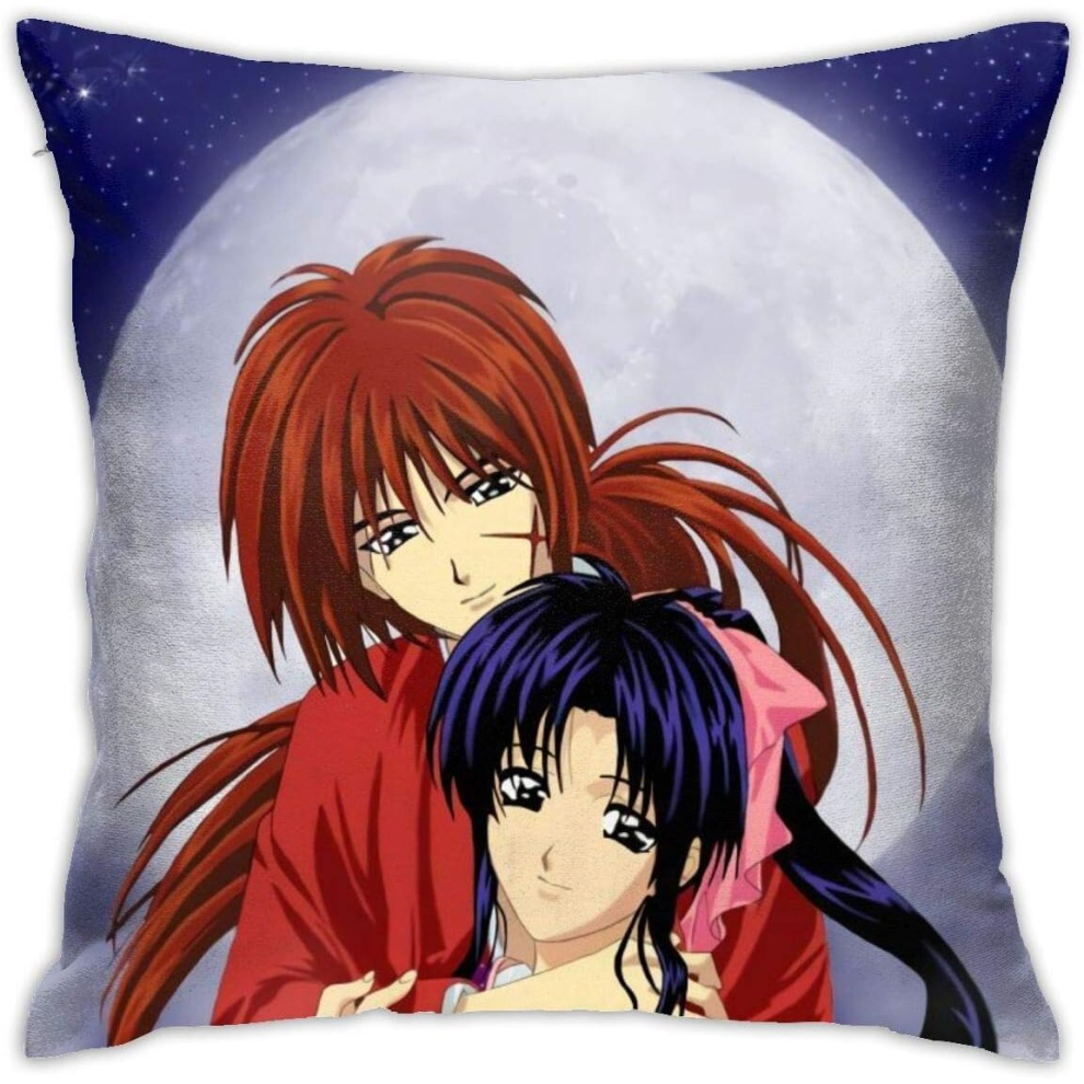 Rurouni Kenshin Pillowcase Sofa Soft Home Decorative Throw Pillow Luxury Breathable Cushion Cover Size 18 X 18 Inch-image-OPC-PCRQQQZ-NEW