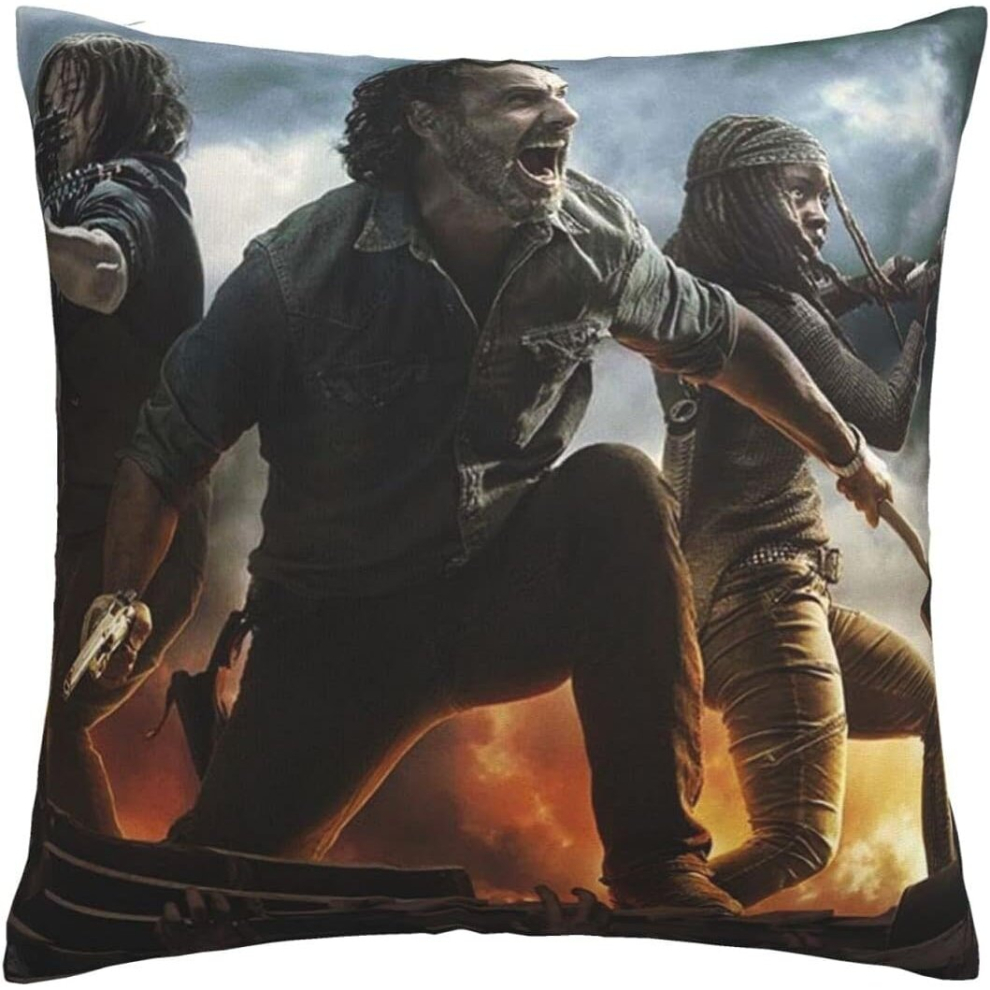 The Walking Dead Cushion Covers 1 Pack 45 x 45 cm Colorful Chain Print Throw Pillow Cases-image-OPC-PCRQSZJ-NEW