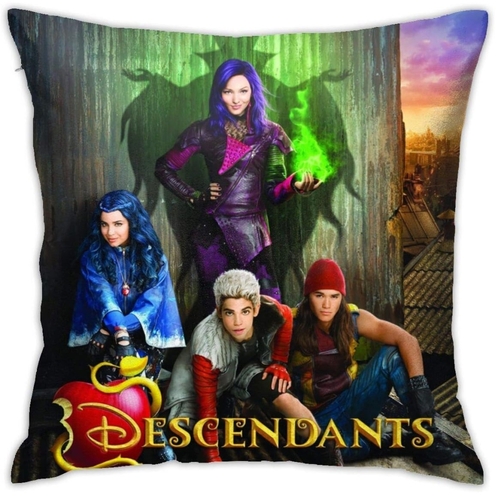 Descendants 3 Fashion Pillowcase Home Decorative Square Throw Pillow Covers 18 inch One Size