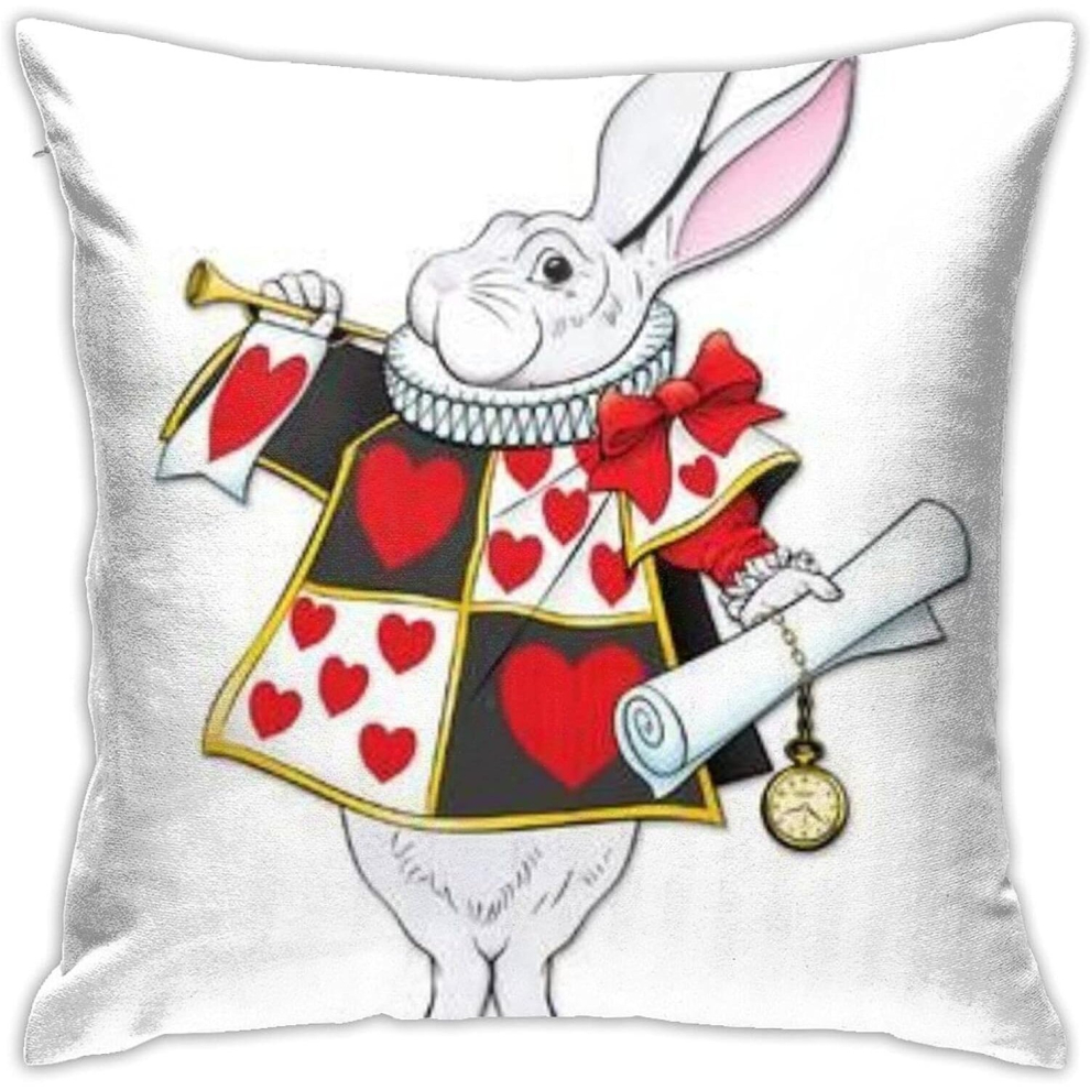 Comfortable Decorative Cushion Covers Pillowcases,Cheshire Cat Alice In Wonderland Art Print, Soft Square Throw Pillow-Color_11-image-OPC-PCRQTCT-NEW