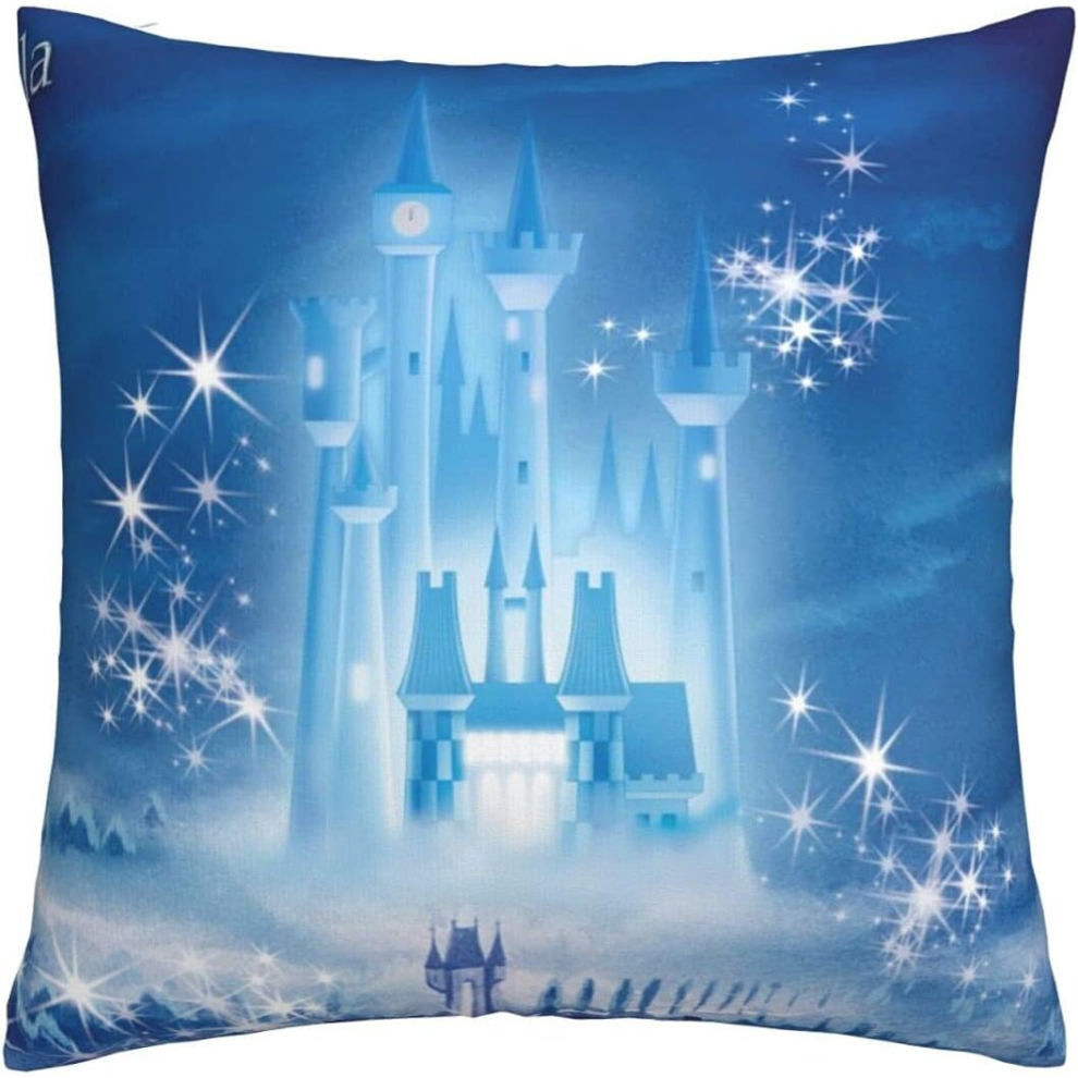 Cinderella Soft Cushion Covers 45 X 45 Cm Square Throw Pillowcases Comfy Decorative Throw Pillow Cases Luxury Pillow Cover