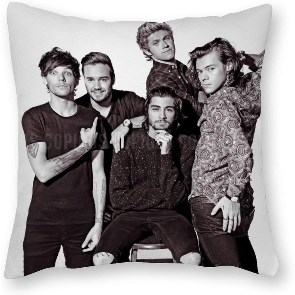 One Direction Cushion Pillow - Pop Art - Canvas Pillowcase Single - Without Filling pad - 40x40cm (Cover only)