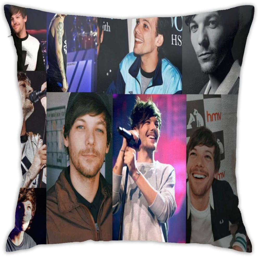 Louis Tomlinson Square Pillowcase Throw Pillow Cover Soft Polyester Pillow Reading Pillow Case-image-OPC-PCRQXKZ-NEW