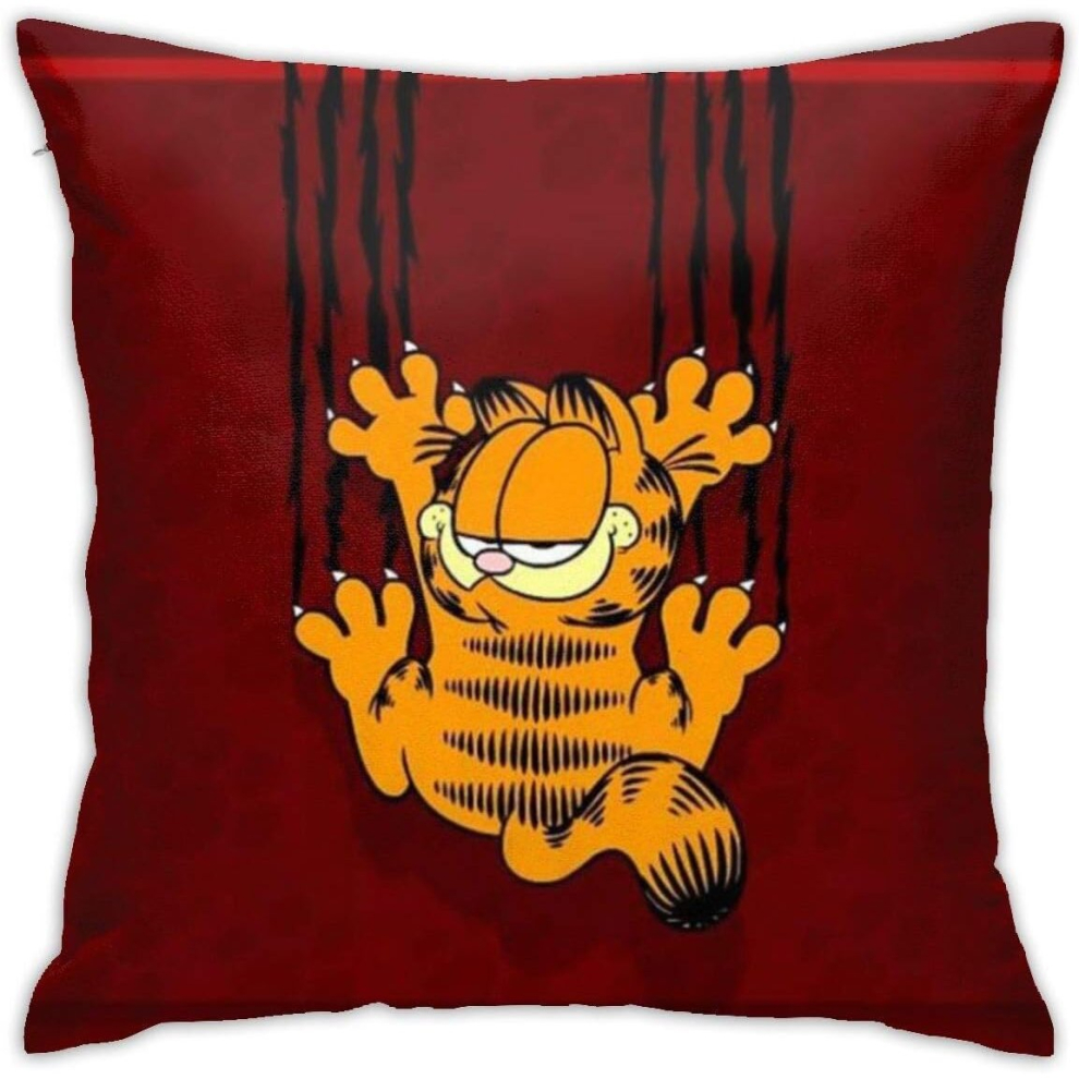 Garfield Cartoon Cat Throw Pillow Covers Decorative Cotton Pilloases for Living Room Sofa Couch Bed Soft Pillow Cases 45CM*45CM-image-OPC-PCRQYN2-NEW