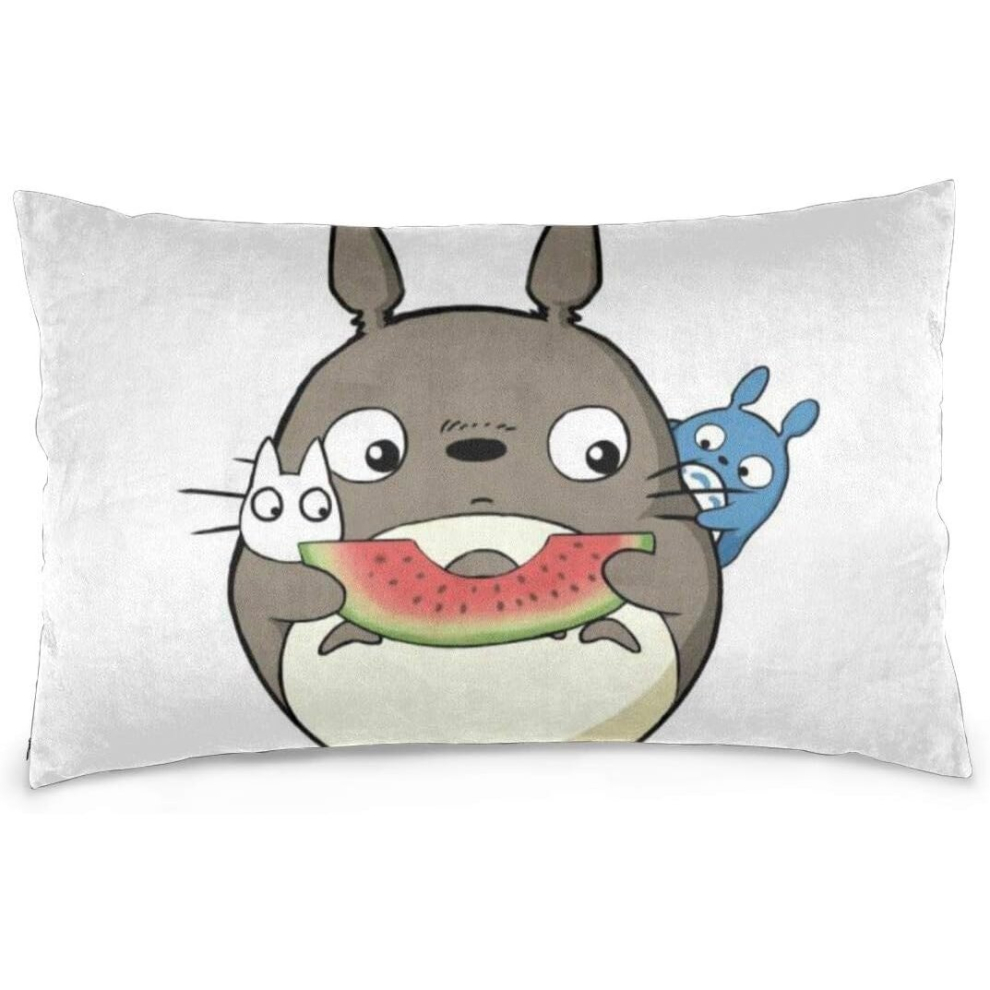 Totoro Throw Pillow Covers Decorative Pillowcases Soft Cushion Cover 20"X30"-image-OPC-PCRQYMP-NEW